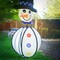 In the Breeze Snowman with Hat Hanging Ball Spinner, Holiday Wind Spinner, 2496